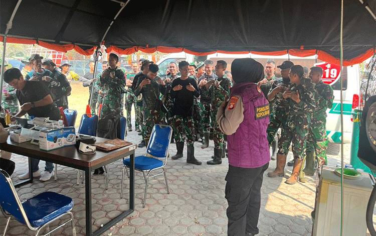 Polda Kalteng Kerahkan Tim Psikologi Beri Pendampingan Personel Penanganan Karhutla