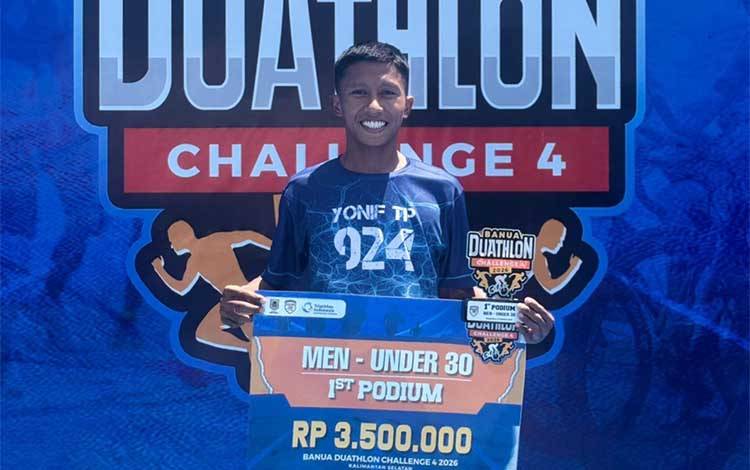 Yonif TP 924/Uria Mapas Kembali Ukir Prestasi, Prada Khoirul Zukron Taklukkan Duathlon 52 Kilometer