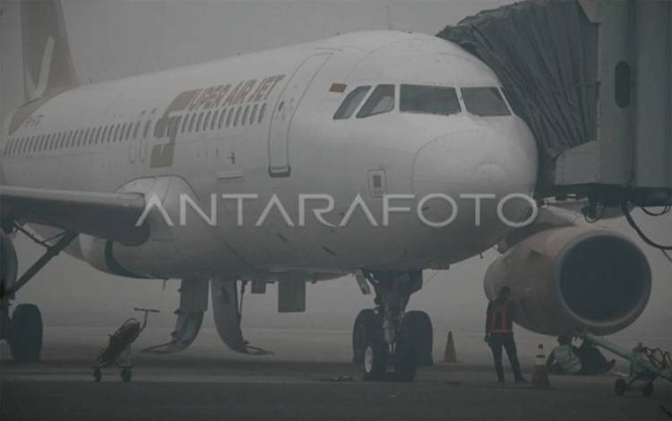 Bandara Tjilik Riwut Sesuaikan Penerbangan di Tengah Kabut Asap