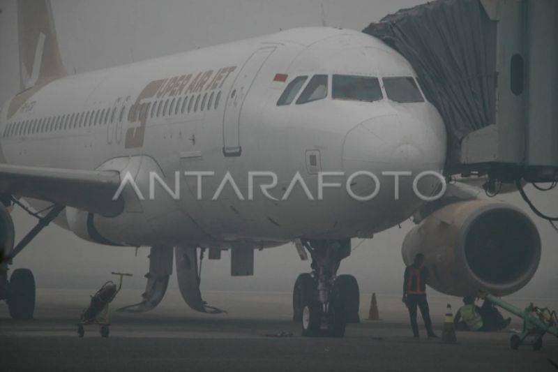 Kabut Asap Ganggu 20 Penerbangan di Bandara Tjilik Riwut, Visibilitas Sempat Turun 250 Meter