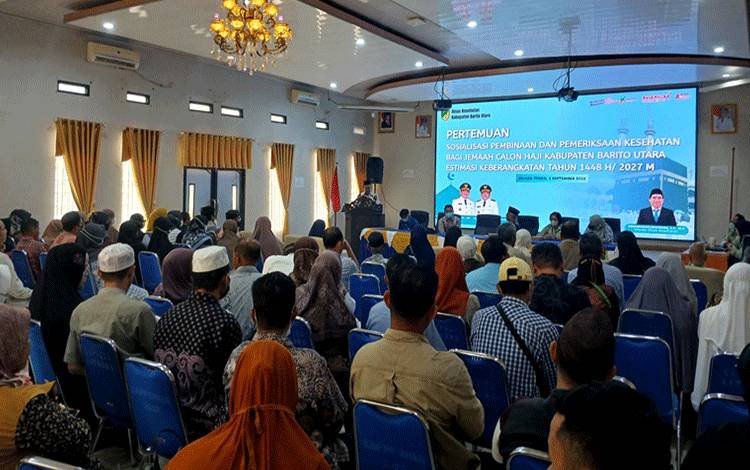 134 Calon Jamaah Haji Barut Ikuti Sosialisasi Pembinaan dan Pemeriksaan Kesehatan