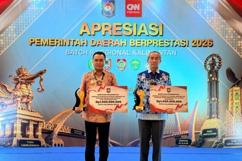 Akses Pendidikan dan Pengelolaan Sampah Dinilai Baik, Palangka Raya Raih Dua Penghargaan Kemendagri