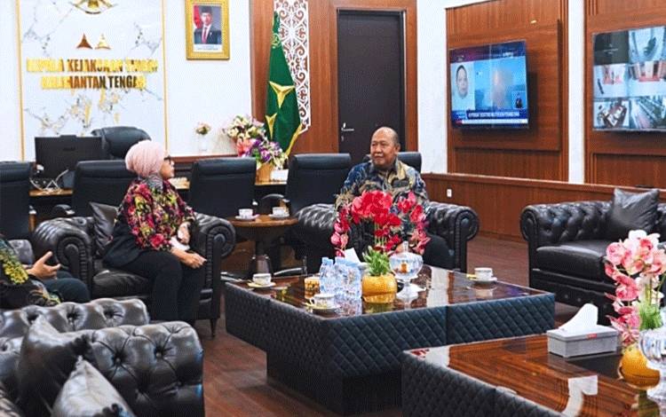 Perkuat Sinergi Antarinstansi, Kajati Kalteng Terima Kunjungan Kepala Kanwil ATR/BPN Kalteng