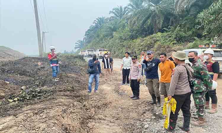 Lahan Terbakar di Area Perusahaan Kapuas Hulu Ternyata Dibakar karena Iseng
