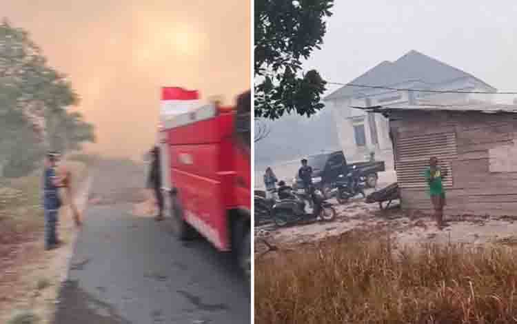 Lahannya Terbakar, Pemilik Enggan Api Dipadamkan Petugas