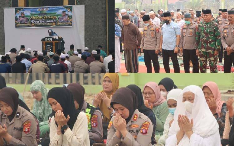 Karhutla Belum Reda, Polres Gumas Gelar Salat Istisqa Memohon Turunnya Hujan