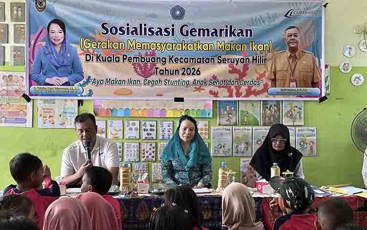Dinas Perikanan Seruyan Gencarkan Gemarikan, Dorong Anak Gemar Makan Ikan