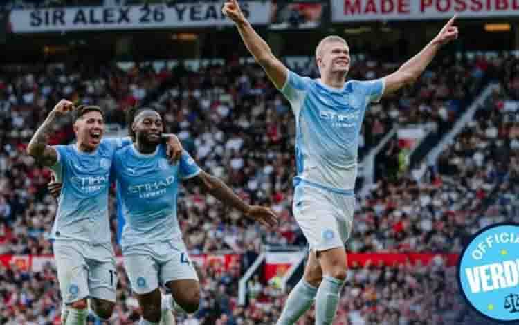 Sepuluh Pemain Manchester City Bungkam Manchester United 1-0