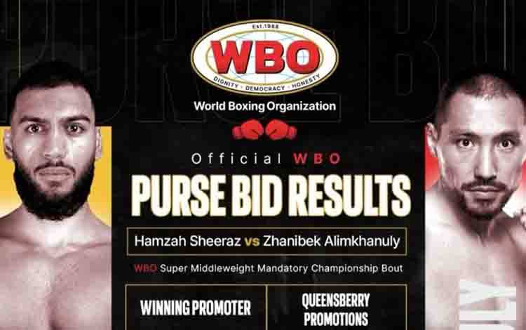 WBO Umumkan Pemenang Lelang Hadiah Sheeraz Lawan Alimkhanuly