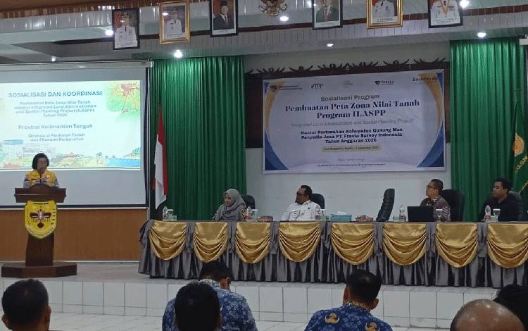 Peta ZNT Gumas Mulai Disusun, Wabup Efrensia Tekankan Integrasi Data Pertanahan
