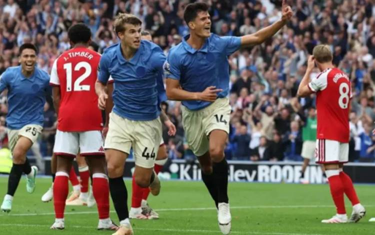 Arsenal Tumbang 0-3 di Kandang Brighton