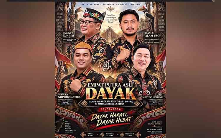 Empat Tokoh Uji UU Kalteng ke MK, Identitas Dayak Jadi Sorotan