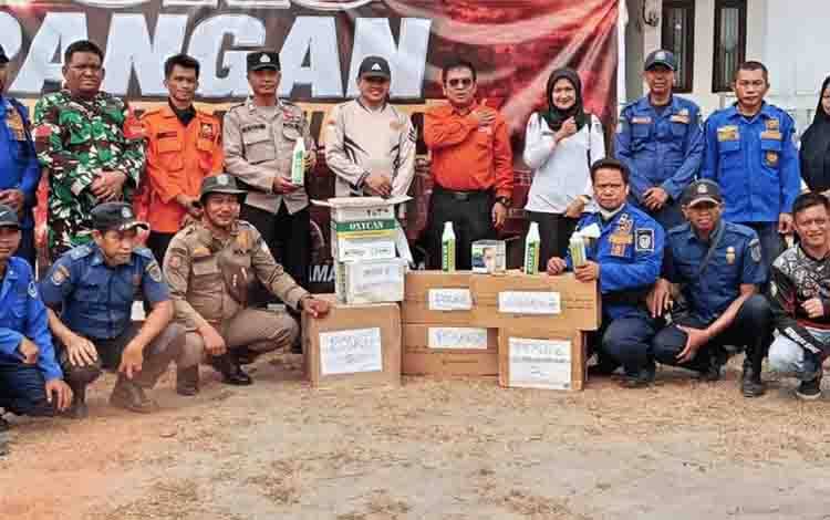 Dinkes Seruyan Distribusikan Masker, Vitamin dan Oksigen ke Posko Karhutla