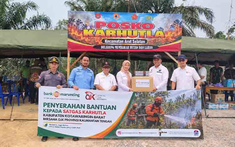 BPR Marunting Sejahtera Kembali Salurkan Bantuan Logistik untuk Petugas Penangan Karhutla