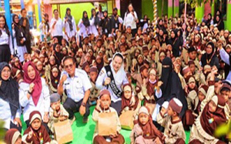 Bunda PAUD Seruyan Pantau PAUD, Sekolah Diminta Waspadai Dampak Karhutla