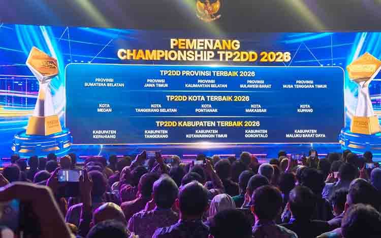 Kotim Raih Penghargaan TP2DD Terbaik Tingkat Kabupaten Kawasan Kalimantan 2026