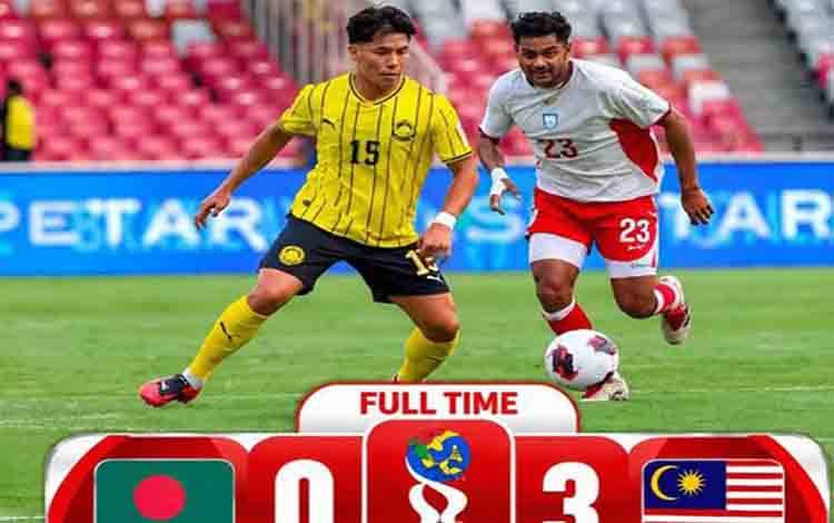 Malaysia Sikat Bangladesh Tiga Gol Tanpa Balas