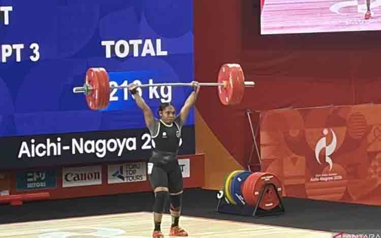 Natasya Beteyob Finis Keenam Angkat Besi 61kg, Emas di Tangan China