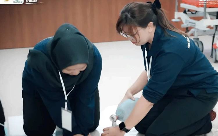 Simulasi BTCLS RSUD Hanau Bekali Nakes Respon Cepat Kondisi Pasien