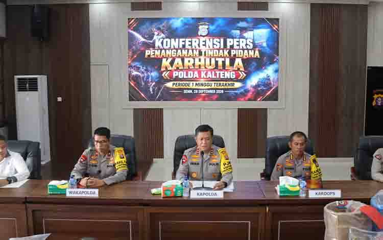 Dua Pekan Terakhir, Polda Kalteng Proses Hukum 8 Tersangka Karhutla termasuk 2 PNS