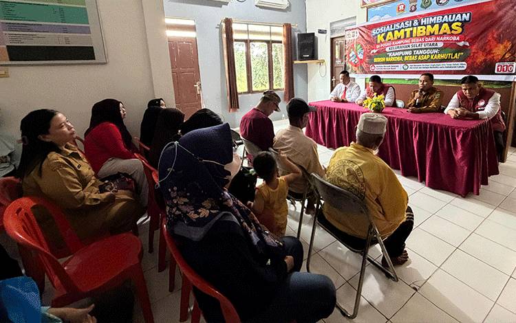 Kampung Bebas Narkoba di Selat Utara Jadi Ruang Edukasi Bahaya Narkotika dan Karhutla