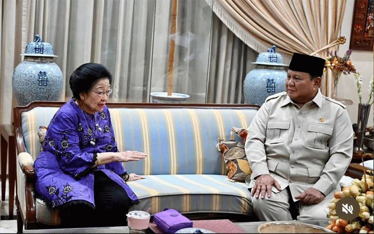 Prabowo Takziah ke Kediaman Megawati atas Wafatnya Guruh Soekarnoputra