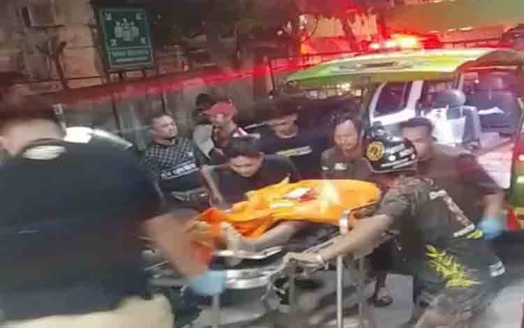 Seorang Pria Ditemukan Tewas saat Alfamart Km 13 Gambut Terbakar