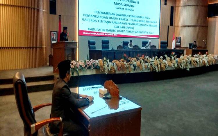 Pemkab Barito Utara Sampaikan Jawaban atas Pandangan Umum Fraksi DPRD Terkait RAPBD 2027