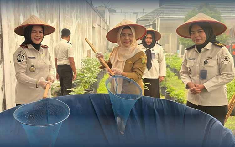 Lapas Perempuan Palangka Raya Panen Lele dan Cabai, Bekal Kemandirian Warga Binaan