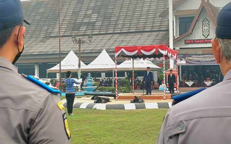 Pemkab Kotim Peringati Hari Kesaktian Pancasila di Tengah Kabut Asap