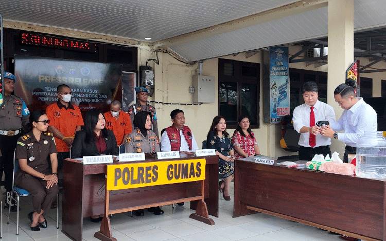Polres Gunung Mas Musnahkan 172,6 Gram Sabu dari Dua Perkara