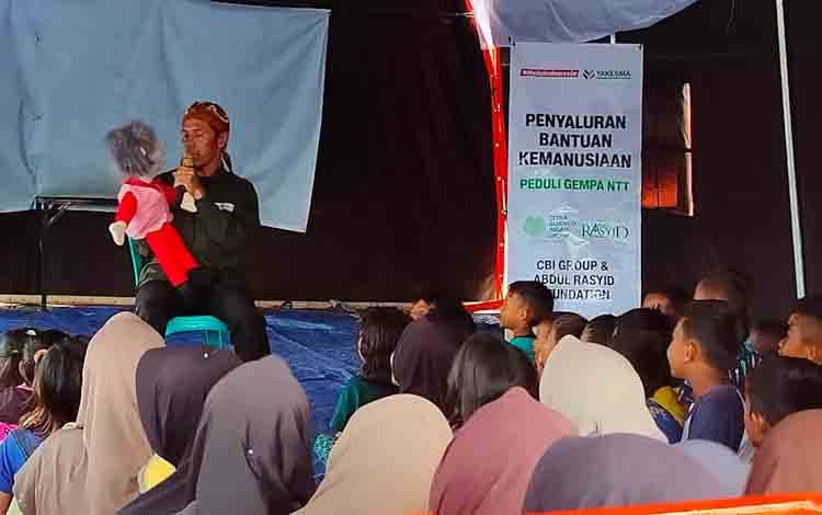 Pulihkan Keceriaan Anak Pascagempa, CBI Group dan ARF Gelar Dukungan Psikososial di Manggarai Timur
