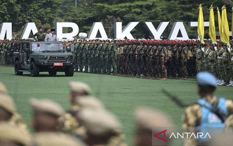 Prabowo: Indonesia Seluas Eropa, Harus Terus bangun Kekuatan TNI