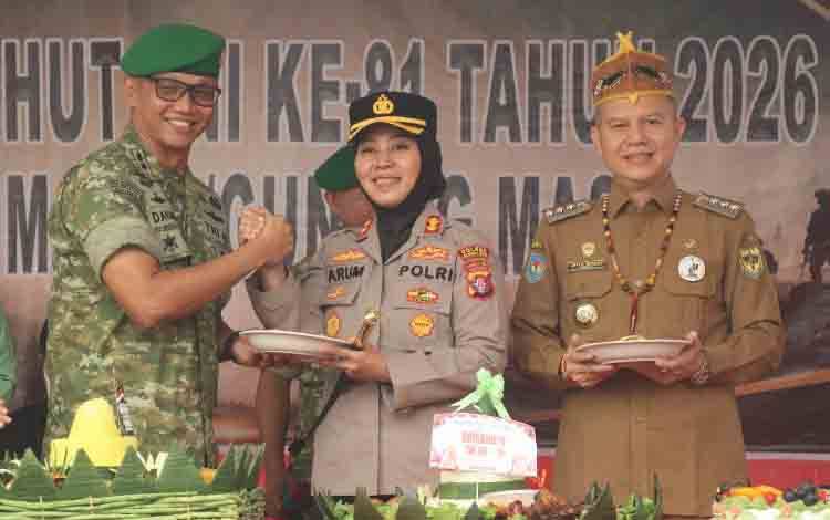 Hari Jadi ke-81 TNI, Kapolres Gunung Mas Tegaskan Pentingnya Soliditas TNI-Polri