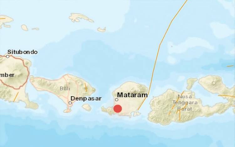 Gempa Magnitudo 5,2 Guncang Lombok Barat