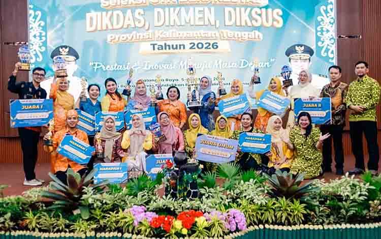 Disdik Kota Palangka Raya Juara Umum Gupres Kalteng 2 Tahun Berturut-turut