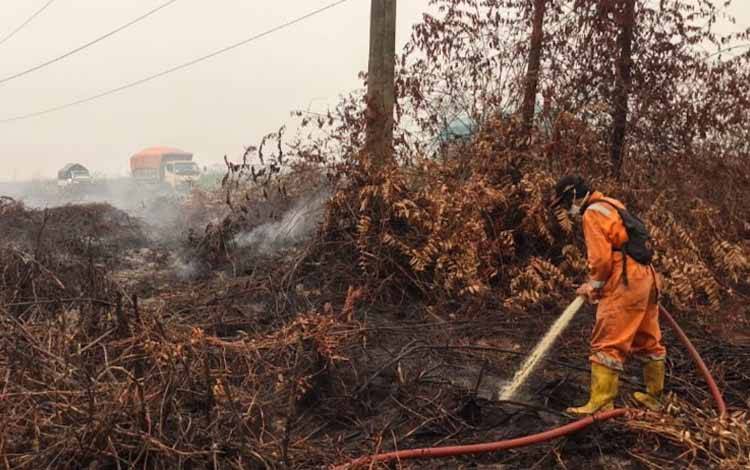 Inspektorat Kobar Review BTT Penanganan Karhutla Rp19 Miliar