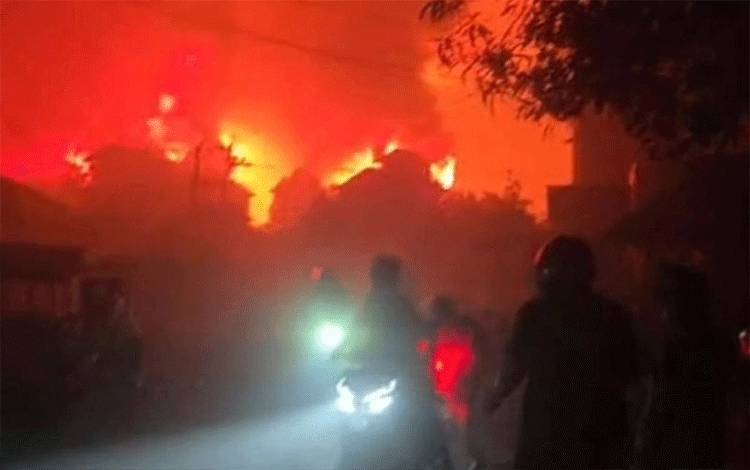 BPBD: 500 Rumah Warga Dusun Serdang Terbakar