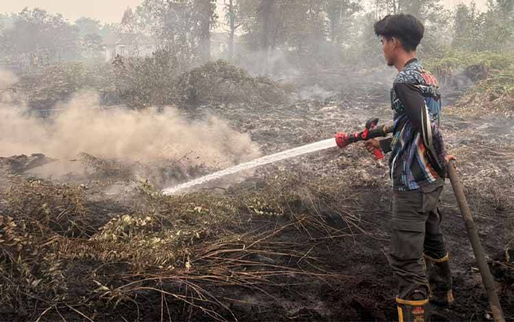 Gubernur Kalteng Perkuat Upaya Pemadaman Karhutla dengan Kanal Air dan Tambahan Peralatan