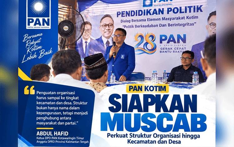 Muscab PAN Kotim Disiapkan untuk Perkuat Struktur Organisasi hingga Desa