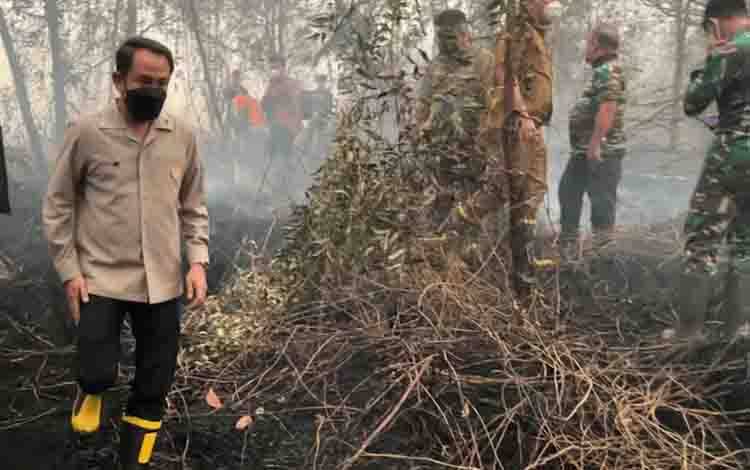 Wali Kota Palangka Raya Pantau Titik Api di Lingkar Luar Mahir Mahar