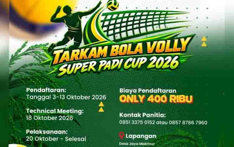 Super Padi Cup 2026 Tak Sekadar Turnamen Voli, tetapi Juga Dorong Ekonomi Desa Jaya Makmur
