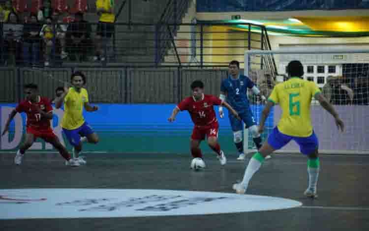Timnas Futsal Indonesia Telan Kekalahan 0-3 dari Brasil