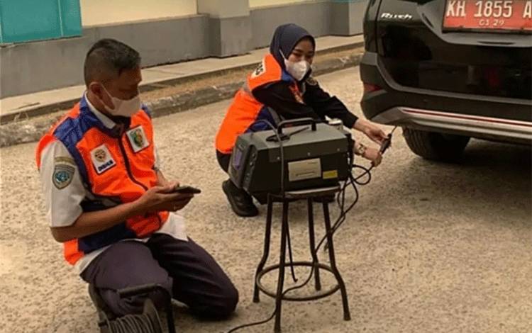 Dishub Palangka Raya Uji Emisi Kendaraan Poltekkes Kemenkes Palangka Raya