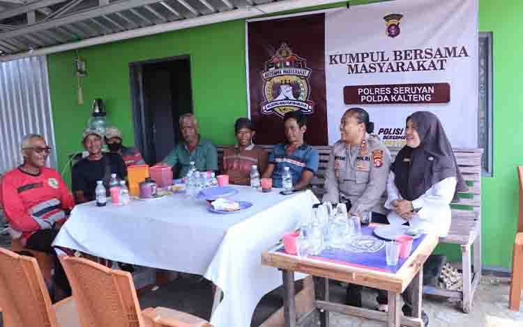 Kapolres Seruyan Ajak Warga dan MPA Cegah Karhutla