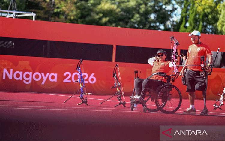 Beregu Campuran Para Panahan Indonesia Sumbang Perak di Asian Para Games