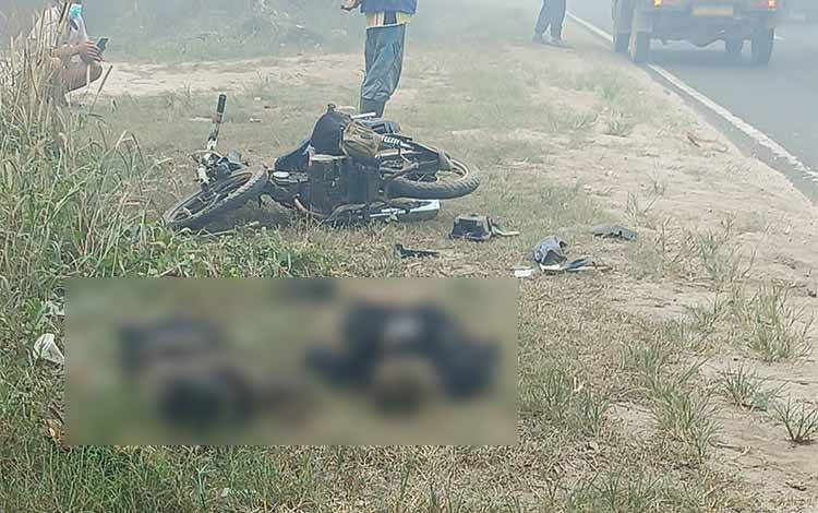 Dua Kasus Lakalantas Terjadi saat Kabut Asap Tebal di Sampit, Dua Orang Tewas