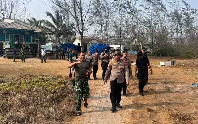 Kapolres Seruyan Tinjau Posko Karhutla di Taman Nasional Tanjung Puting