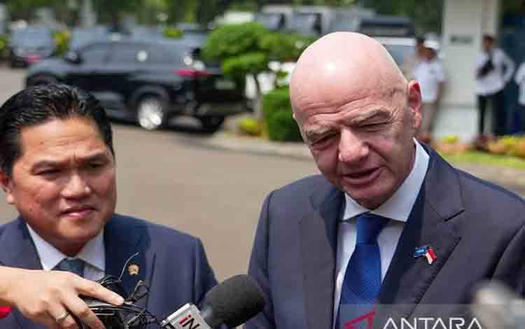 Erick Thohir Berikan Surat Dukungan kepada Presiden FIFA