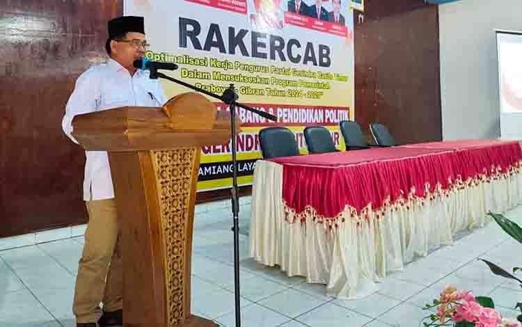 Gerindra Barito Timur Dorong Kader Perkuat Peran di Tengah Masyarakat